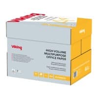 Viking Business DIN A4 Druckerpapier 80 g/m² Glatt Hochweiß 161 CIE 5 Pack à 500 Blatt