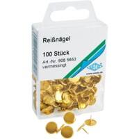 WEDO Reißnägel Metall Gelb100 Stück
