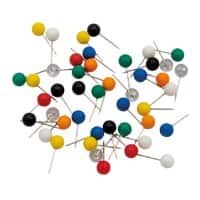 WEDO Stecknadeln mit Fähnchen Farbig sortiert 100 Stück