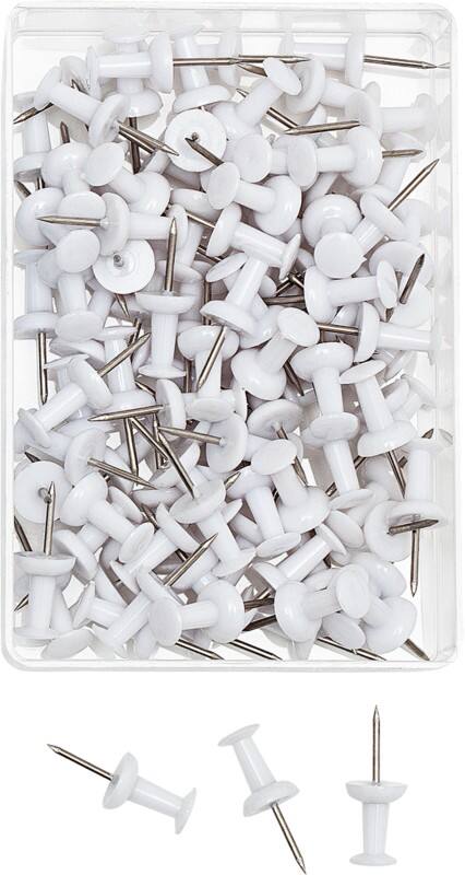 WEDO Stecknadeln Metall Weiß 100 Stück