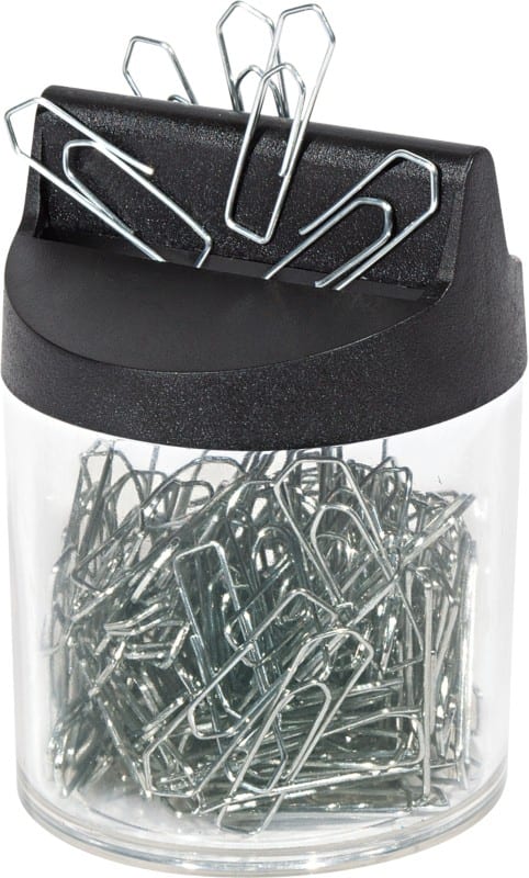 WEDO Büroklammerspender Metall 75 mm Transparent 125 Stück