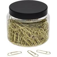 WEDO Büroklammern Metall 65 mm Gelb 400 Stück