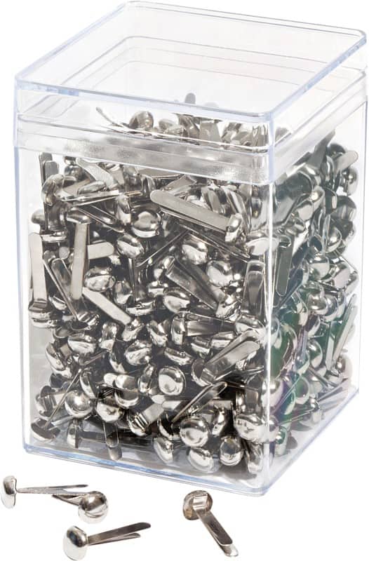 WEDO Musterbeutelklammer Metall 86 mm Silber 500 Stück