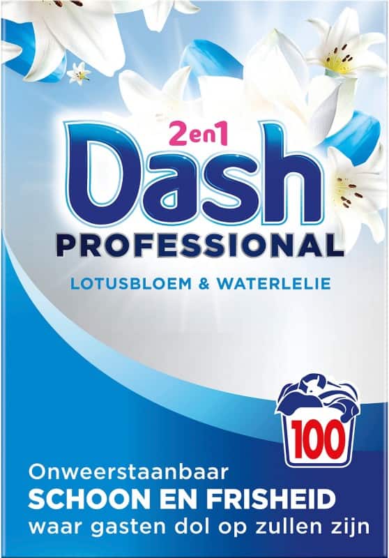 Dash Professional 2 In 1 Lotusblume und Seerose Waschpulver 5,5 kg