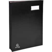 Exacompta Unterschriftsmappe DIN A4 Schwarz 24161E 24 (B) x 2 (T) x 32,7 (H) cm