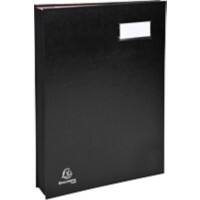 Exacompta Unterschriftsmappe DIN A4 Schwarz 24211E 24 (B) x 2,5 (T) x 32,7 (H) cm