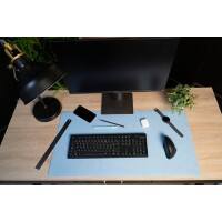Exacompta Home Office Schreibunterlage PU (Polyurethan) Marineblau, Himmelblau 40 x 80 cm