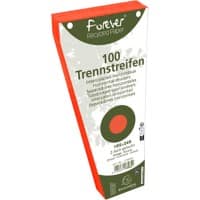 Exacompta Forever Trennstreifen Blanko 105 x 240 mm Orange Karton 13565E 600 Stück