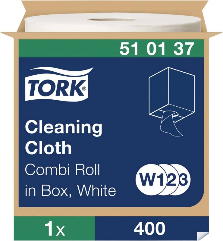 Tork W2 Premium Wischtücher Weiß 31,5 x 152 cm