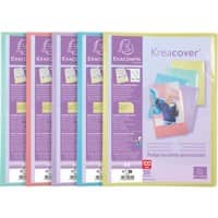 Exacompta Kreacover Pastel Präsentationsmappe 50 Taschen DIN A4 Farbig sortiert 10 Stück