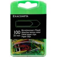 Exacompta Büroklammern Farbig sortiert 14744E 5,7 (B) x 2,2 (T) x 9 (H) cm Farbig sortiert 1000 Stück