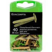 Exacompta Musterbeutelklammer Gold 14748E 5,7 (B) x 2,2 (T) x 9 (H) cm 400 Stück