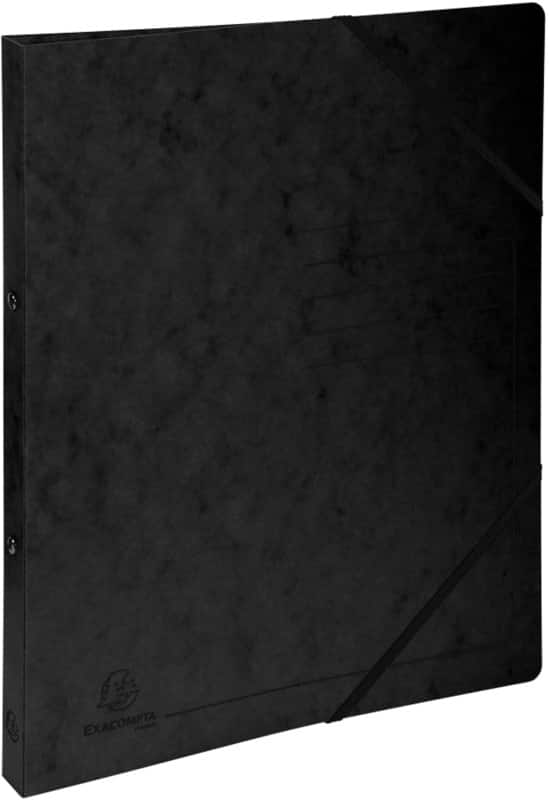 Exacompta Genuine Premium Pressspankarton 15 mm Ringbuch Pressspankarton DIN A4 2 Ringe Schwarz 542551E 10 Stück