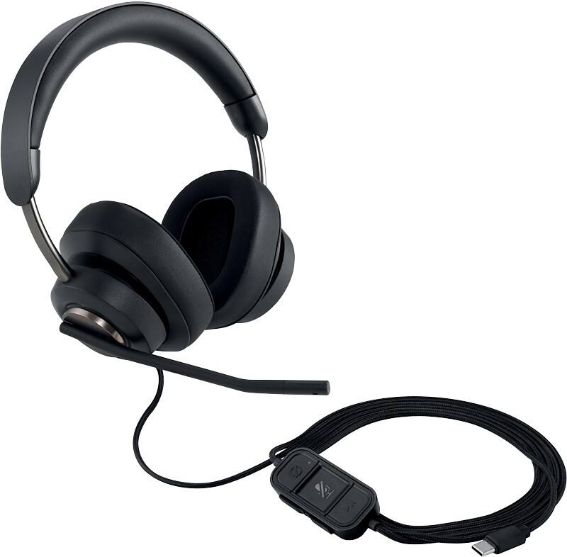 Kensington ProVC Verkabelt Headset Over-Ear USB-C Passive Noise Cancelling Mit Mikrofon Stereo K83451WW Schwarz