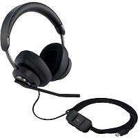 Kensington H2000 Kopfhörer K83451WW Verkabelt Over-Ear 1,8 m USB-C-Kabel Noice-Cancelling Mikrofon Schwarz