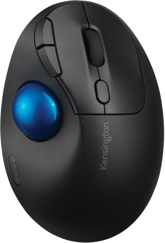 Kensington Pro Fit Ergo TB450 Kabellose Trackball-Maus K72194WW 50 % Recycelter Kunststoff Scrollring Für Rechtshänder Bluetooth/USB-A Nano-Empfänger Schwarz