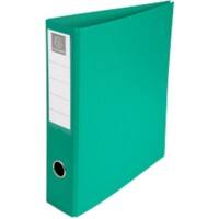 Exacompta 50 mm Ringbuch Pappkarton PU (Polyurethan), PVC (Polyvinylchlorid) überzogen DIN A4+ 4 Ringe Grün 51743E 10 Stück