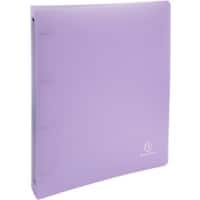 Exacompta Chromaline Pastel 30 mm Ringbuch PP (Polypropylen) DIN A4+ 4 Ringe Mauve 51975E 15 Stück