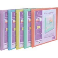 Exacompta KreaCover Pastel 15 mm Ringbuch PP (Polypropylen) DIN A4 4 Ringe Farbig sortiert 51279E 20 Stück