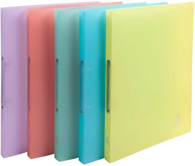 Exacompta Chromaline Pastel 15 mm Ringbuch PP (Polypropylen) DIN A4 2 Ringe Farbig sortiert 54170E 20 Stück