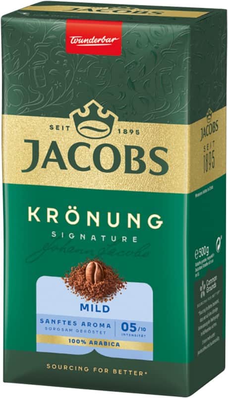 Jacobs Krönung Signature Gemahlener Kaffee Mild Arabica 500 g