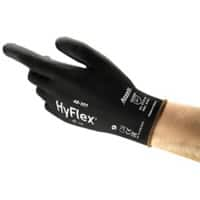 Ansell HyFlex Mechanical Protection Handschuhe PU (Polyurethan) Größe 6 Schwarz 12 Paar