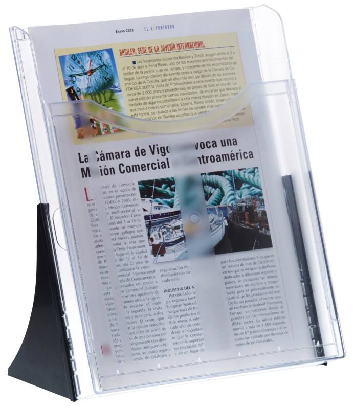 Archivo 2000 Prospektständer DIN A4 1 Ebenen Transparent 6101 CS TP 2 Stück