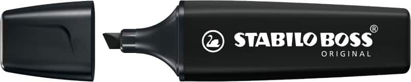 STABILO  Schwarz  Breit Keilspitze  - 5 mm