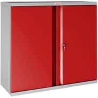 Phoenix SC Schrank Stahl 1 Fachboden abschließbar 1.000 x 500 x 1.000 mm Grau, Rot