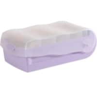 HAN Croco Karteikasten DIN  A7 PP (Polypropylen) Violett Set 1 Box + 100 Karten