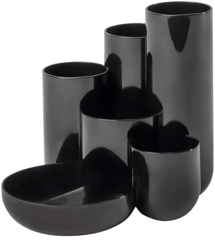 HAN CAMPUS Stifthalter 6 Fächer PS (Polystyrol) Schwarz