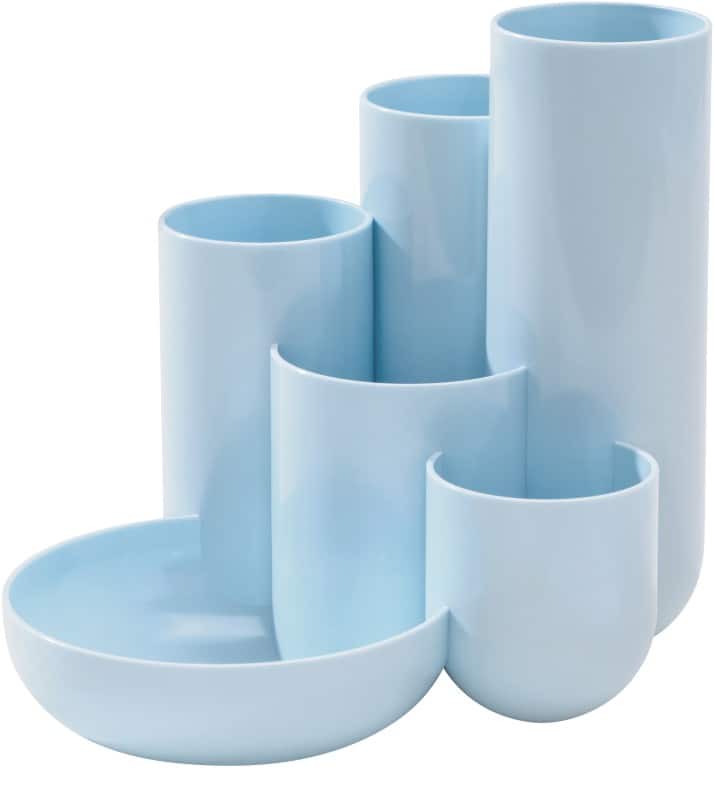 HAN CAMPUS Stifthalter 6 Fächer PS (Polystyrol) Pastellblau