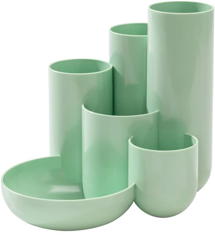 HAN CAMPUS Stifthalter 6 Fächer PS (Polystyrol) Pastellgrün