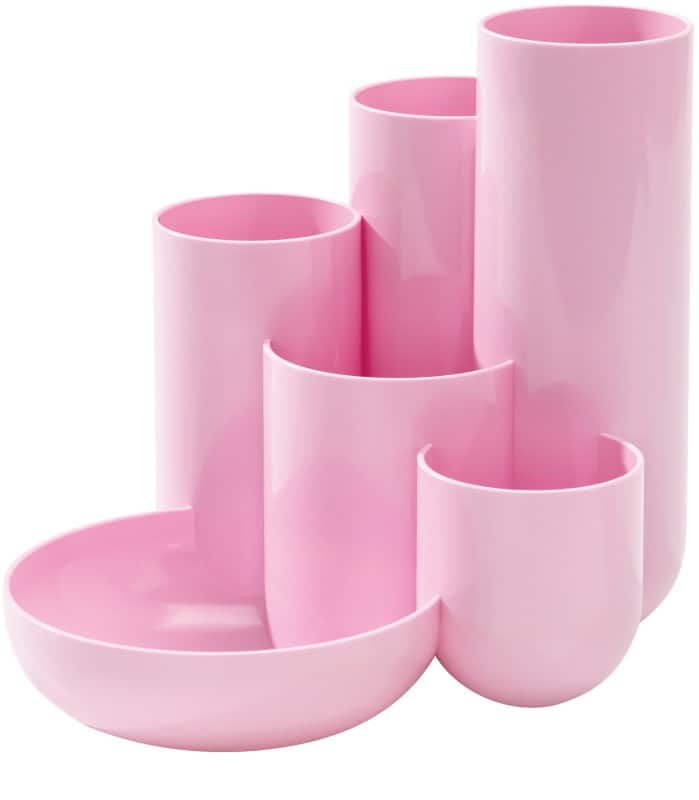 HAN CAMPUS Stifthalter 6 Fächer PS (Polystyrol) Pastellrosa