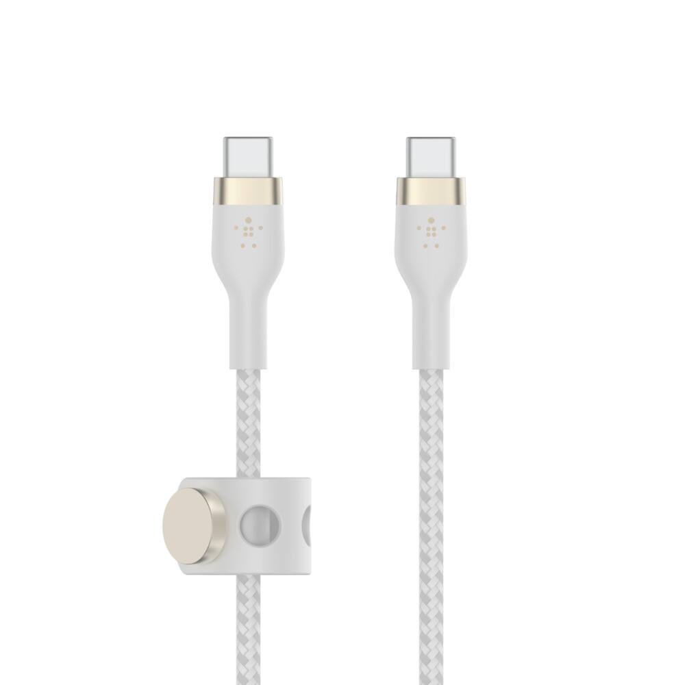 Belkin BOOST CHARGE PRO Flex Ladekabel USB-C Stecker zu USB-C Stecker 3 m Weiß