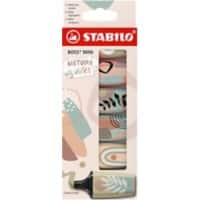 STABILO BOSS MINI 7/6/31 Textmarker Farbig sortiert Breit Keilspitze  - 5 mm 6 Stück