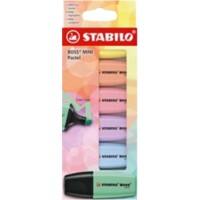 STABILO BOSS MINI 07/6-2-01 Textmarker Farbig sortiert Breit Keilspitze  - 5 mm 6 Stück