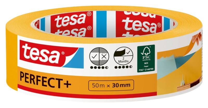 tesa Abdeckband tesa  Perfect+ Weiß 30 mm (B) x 50 m (L) Washi-Papier