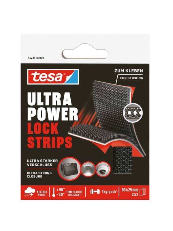 tesa tesa Ultra Power Klebehaken Schwarz Acrylat-Klebstoff