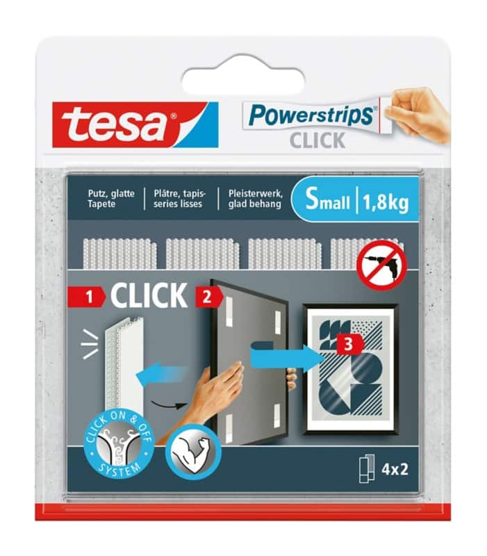 tesa tesa Powerstrips Click Klebehaken Weiß