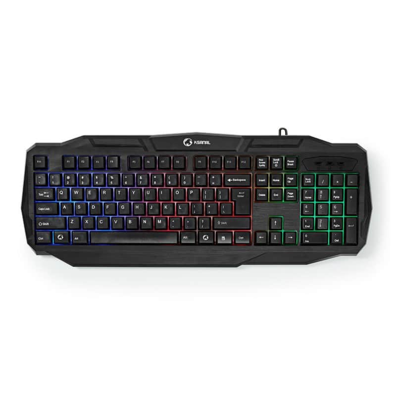 Nedis Gaming-Tastatur, kabelgebunden, QWERTY (US), international Schwarz GKBD100BKUS