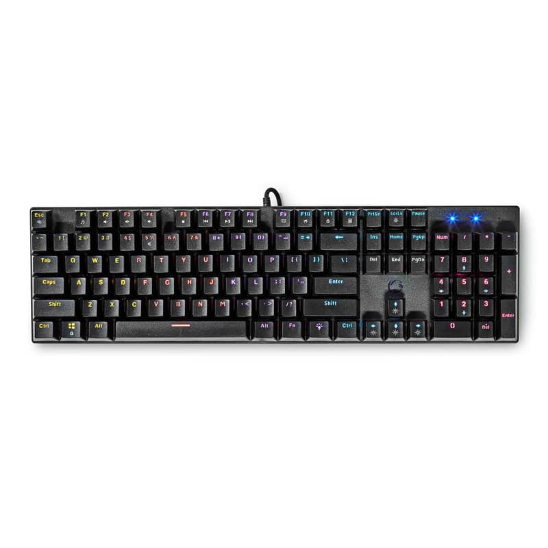 Nedis Gaming-Tastatur, kabelgebunden, QWERTY (US), international Schwarz GKBDM110BKUS