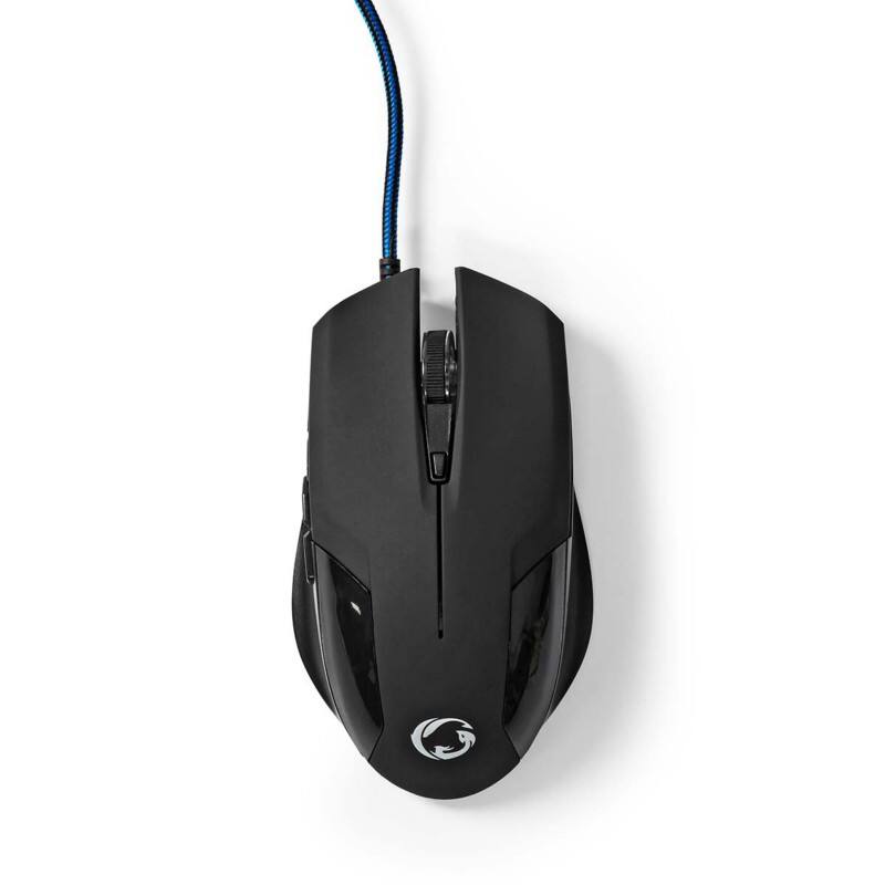 Nedis Gaming-Maus GMWD110BK Verkabelt Schwarz