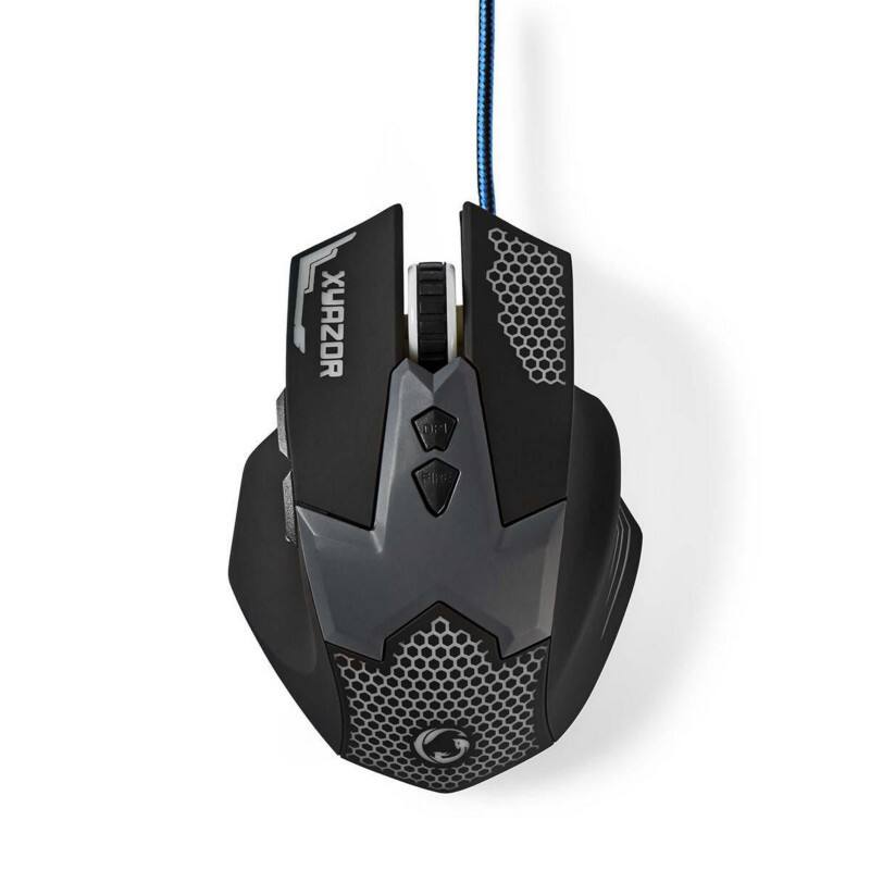 Nedis Gaming-Maus GMWD200BK Verkabelt Schwarz
