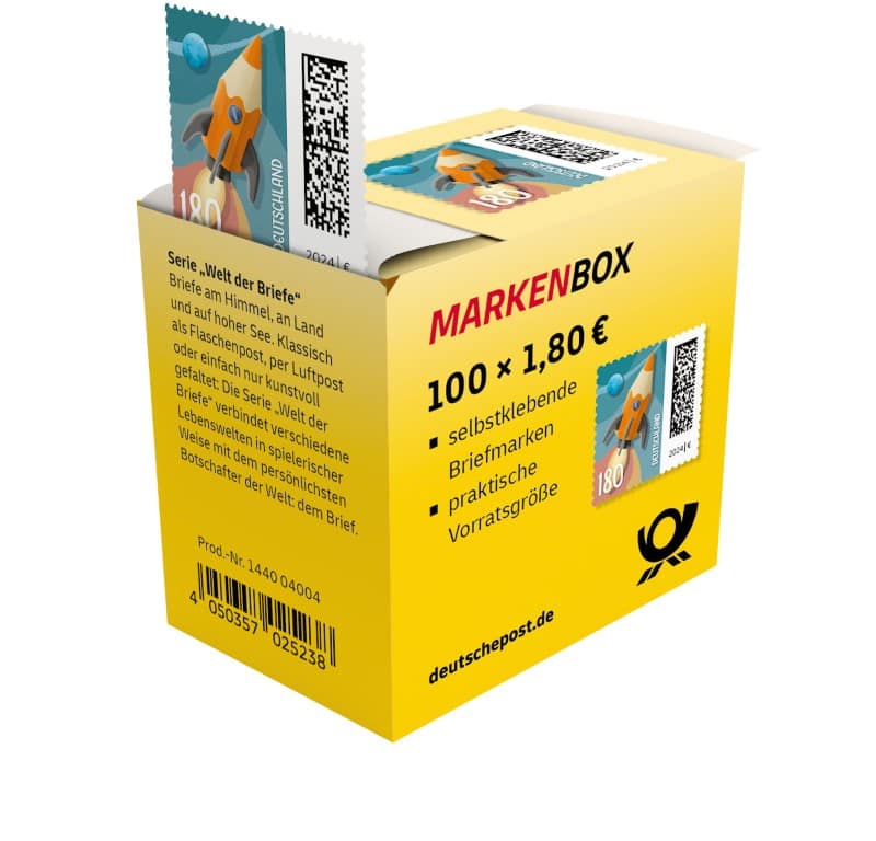 Deutsche Post Briefmarken 1,80 Euro Selbstklebend 100 Stück