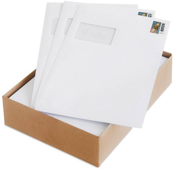 Deutsche Post Briefumschläge mit Porto 1,80 Euro 100 Stück