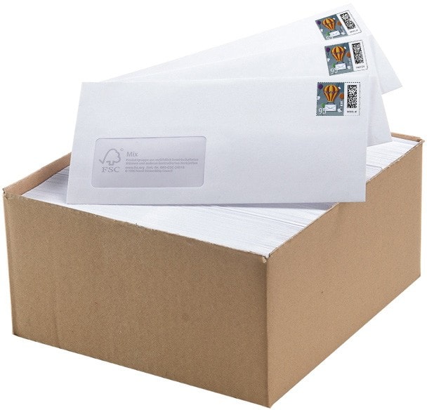 Deutsche Post Briefumschläge mit Porto 0,95 Euro 250 Stück