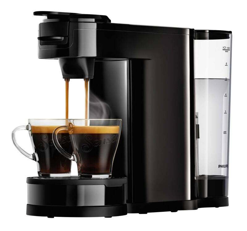 Senseo Switch HD6592/64 Kaffepadmaschine 1 L Metall, Kunststoff Schwarz