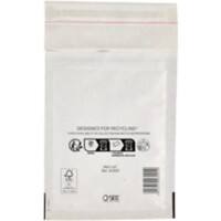 Mail Lite Luftpolster-Versandtaschen A/000 Weiß Ohne Fenster Abziehstreifen 200 Stück