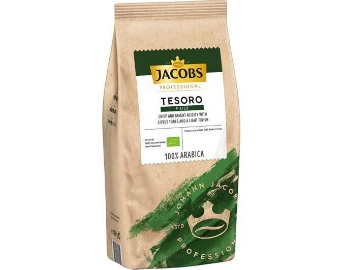 Jacobs Tesoro Gemahlener Kaffee Beutel 3/5 Light 1 Kg